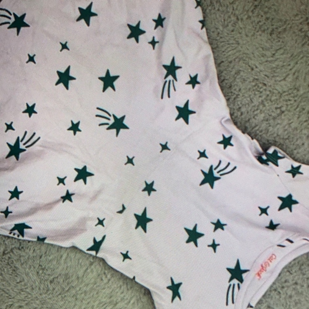 Star pattern floral print dress